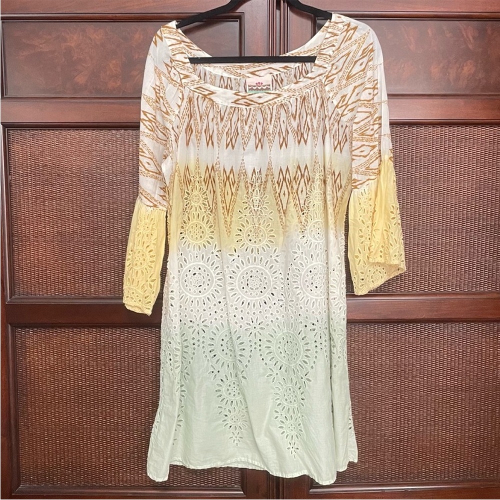 Cake Couture Eyelate Bell Sleeves Mini Dress Tunic Swim Cover Size‎ M - Picture 9 of 15